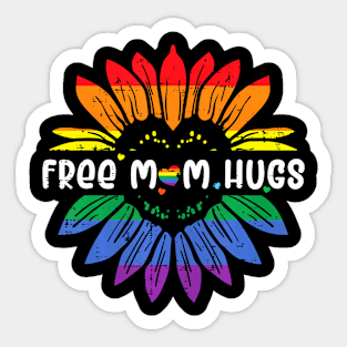 Gay Pride Free Mom Hugs Flag Lgbtq Mama Sticker